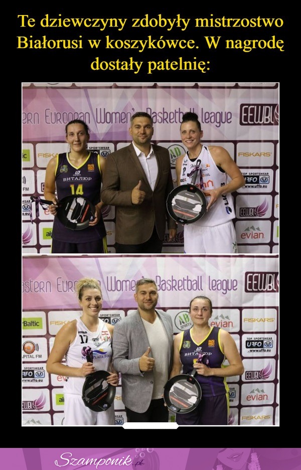 Te dziewczyny zdobyły mistrzostwo Białorusi w koszykówce... Zgadnij, co dostały w nagrodę ;D