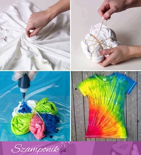 ZOBACZ jak zrobić super koszulkę ombre w kilka minut! Super efekt! :)
