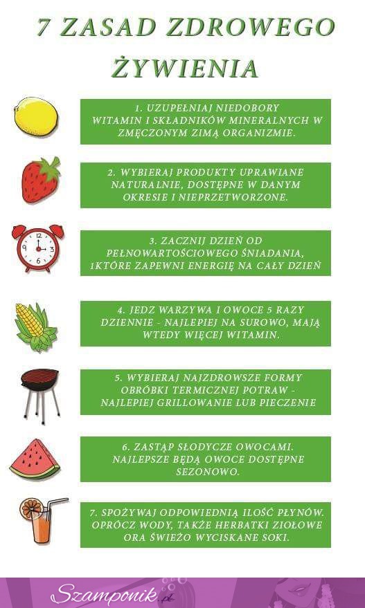 7 zasad zdrowego żywienia...