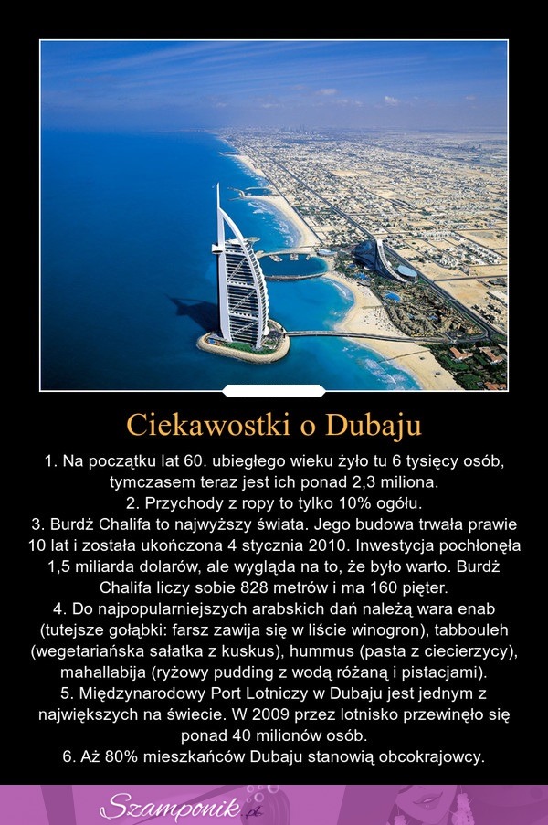 Ciekawostki o Dubaju :)
