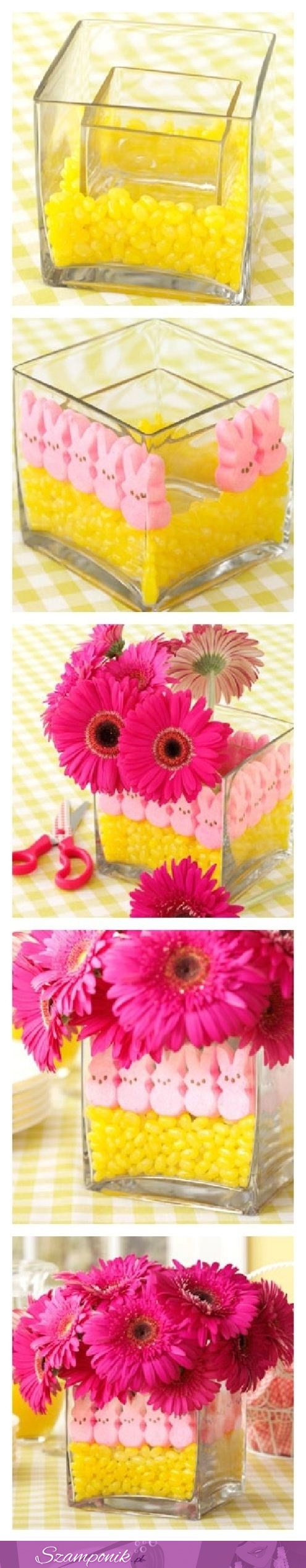 Sposób na kolorowy wazon na kwiatki ;)