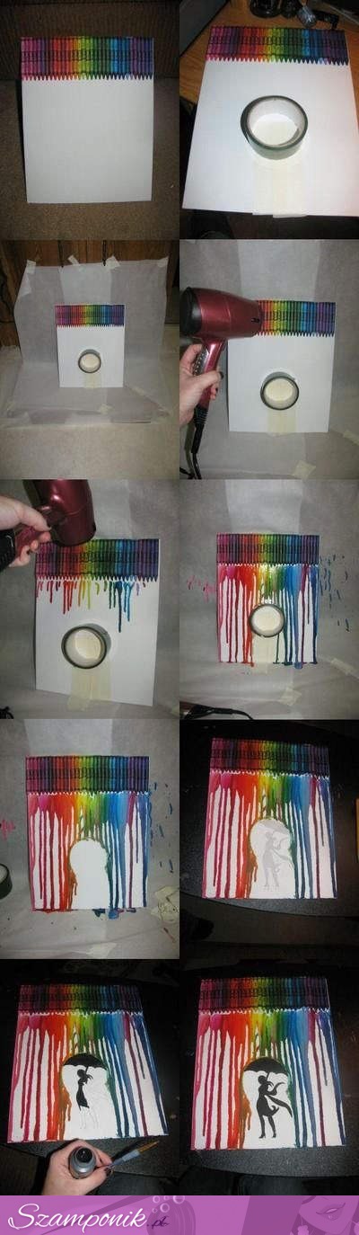DIY - kolorowy obraz