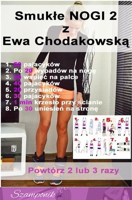 Ćwiczenia na smukłe nogi z Ewą Chodakowską. Podejmujesz wyzwanie?