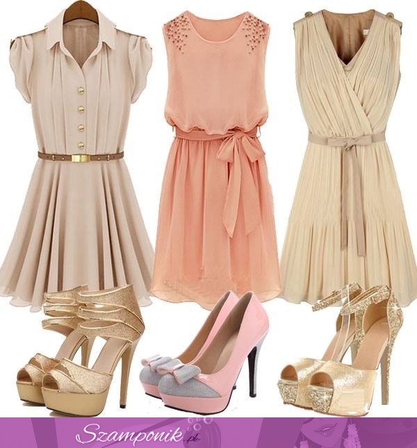 Pastelowe sukienki i buciki- fajne zestawienie
