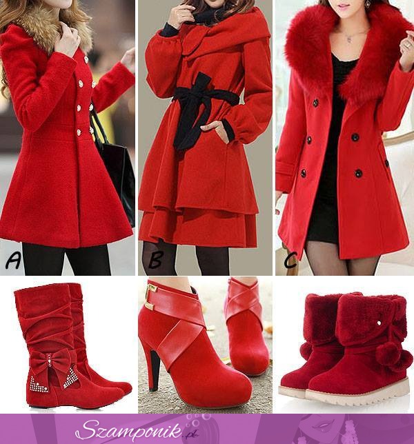 Czerwony płaszcz i buty