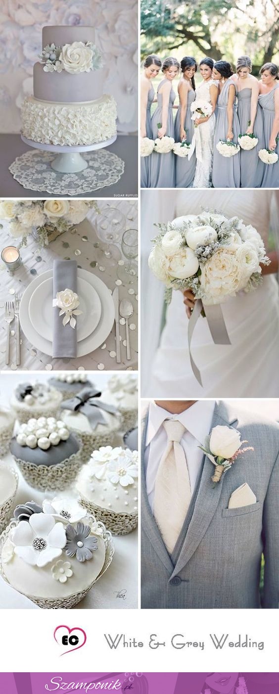 Biało - szare wesele