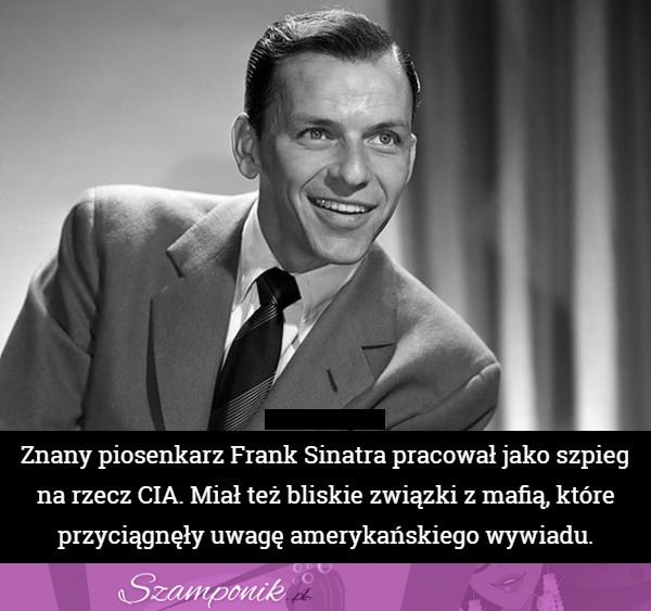 Frank Sinatra to legenda, ale nie spodziewasz się, gdzie pracował!
